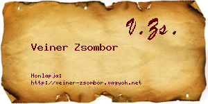 Veiner Zsombor névjegykártya